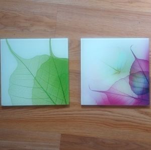Beautiful leaf wall art